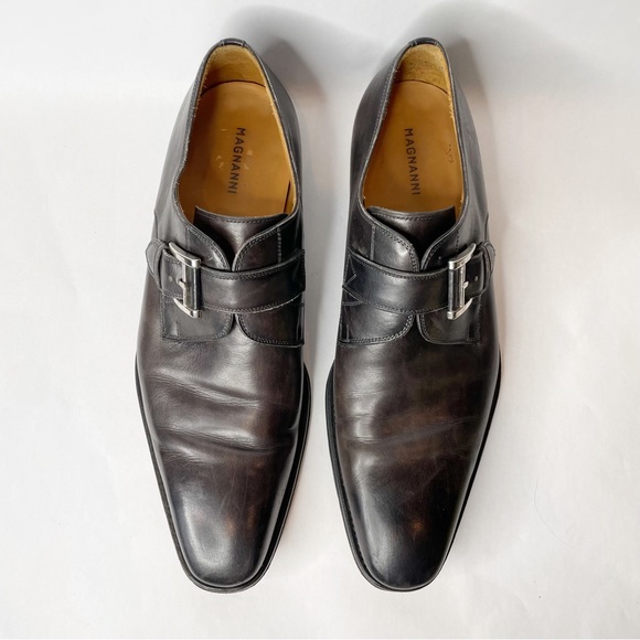Magnanni Marco Single Monk Strap Dress Shoes Size 10 - Picture 13 of 13